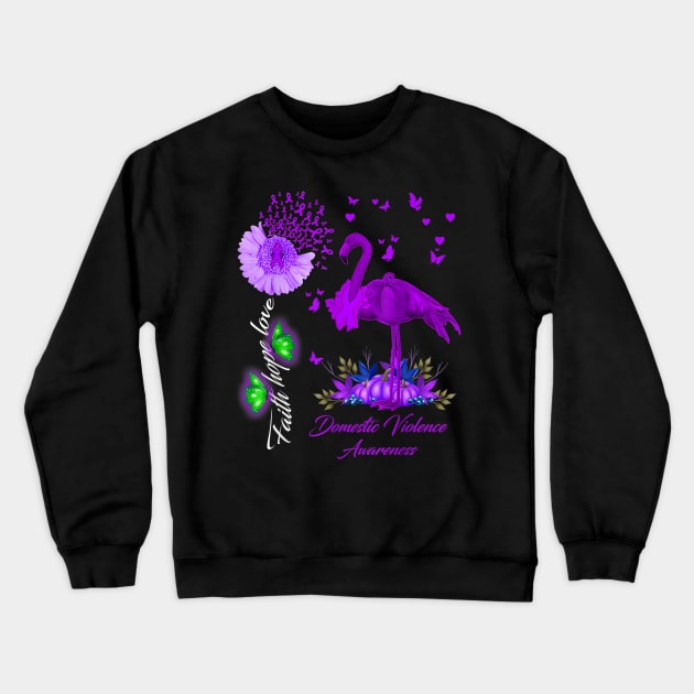 Domestic Violence Awareness Crewneck Sweatshirt by sevalyilmazardal